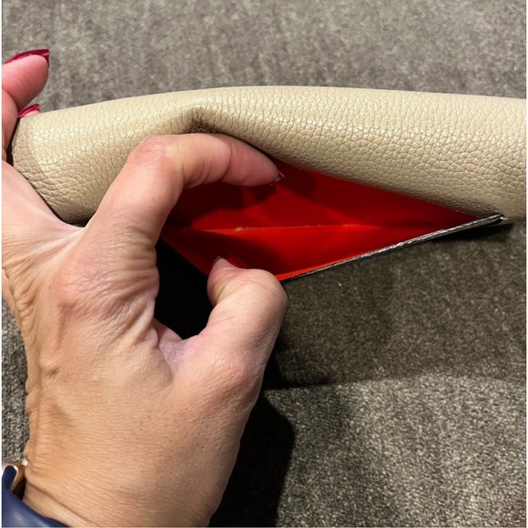 Celine Large Flap Continental Long Double Snap Trifold Wallet Grained Calfskin - Picture 8 of 13